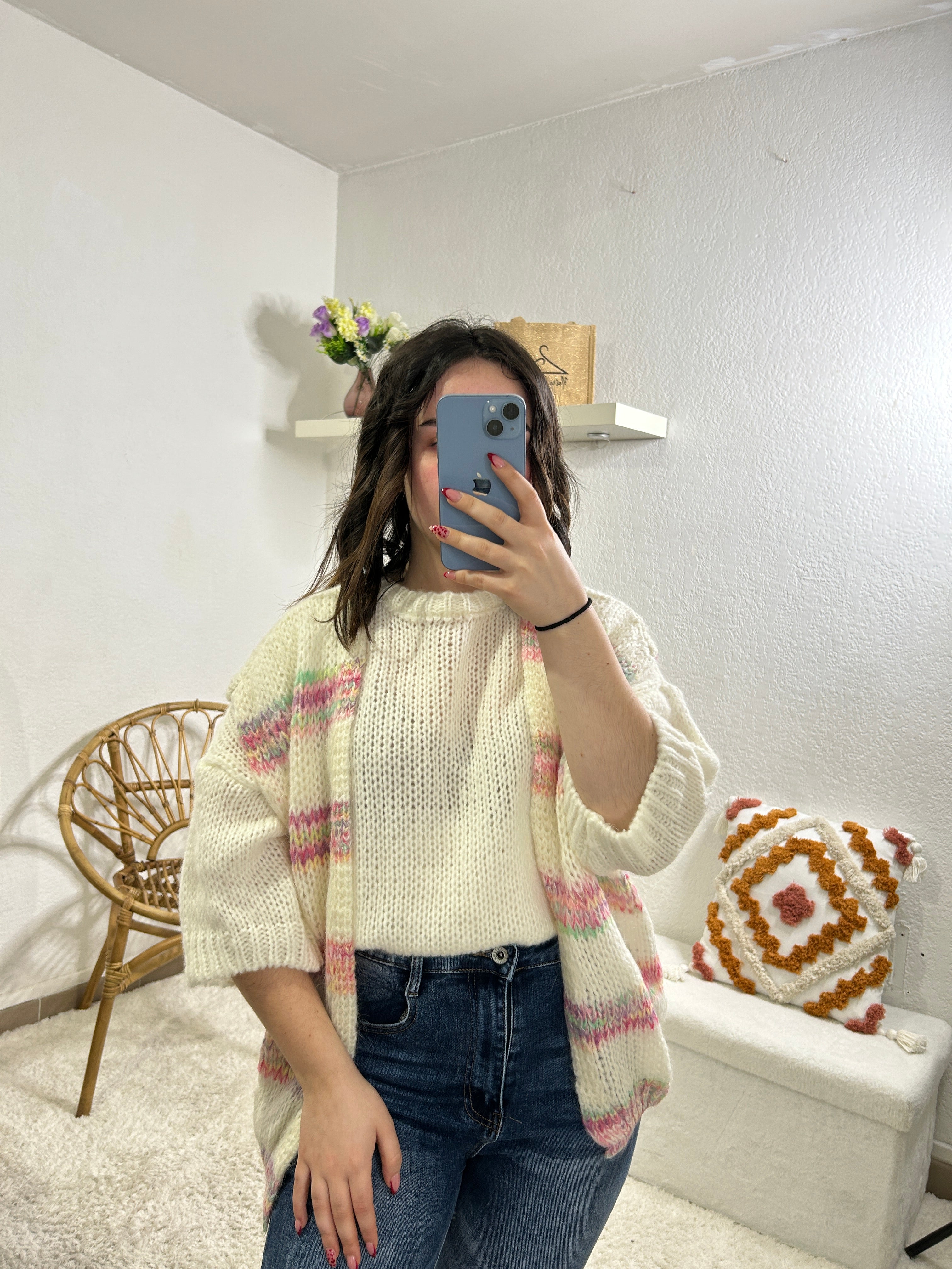 Gilet Cachemire Femme Alloaone - Sans Manches Col V Tricoté