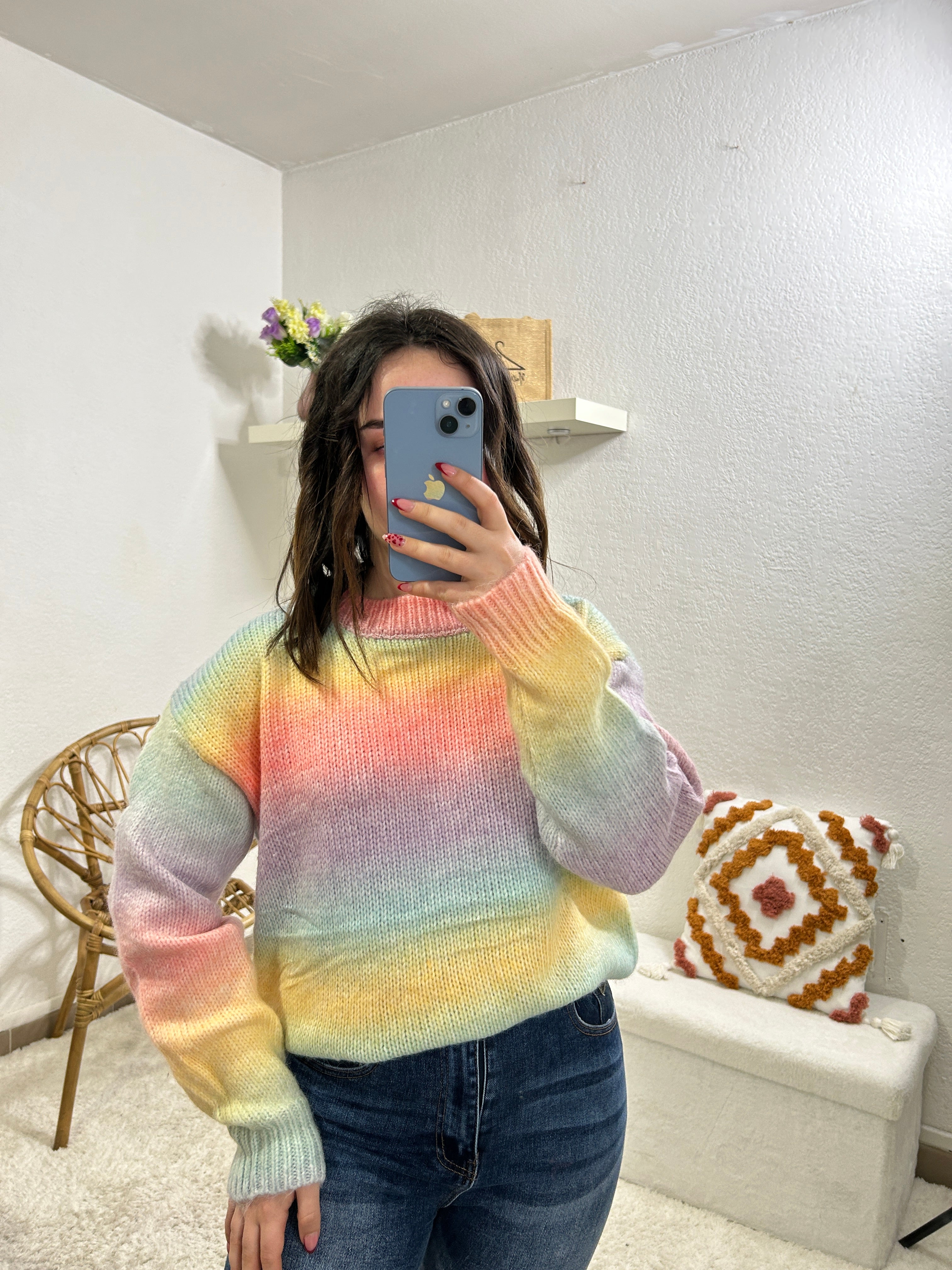 Pull Laine Arc En Ciel Pull Arc-en-ciel – Notre Armoire