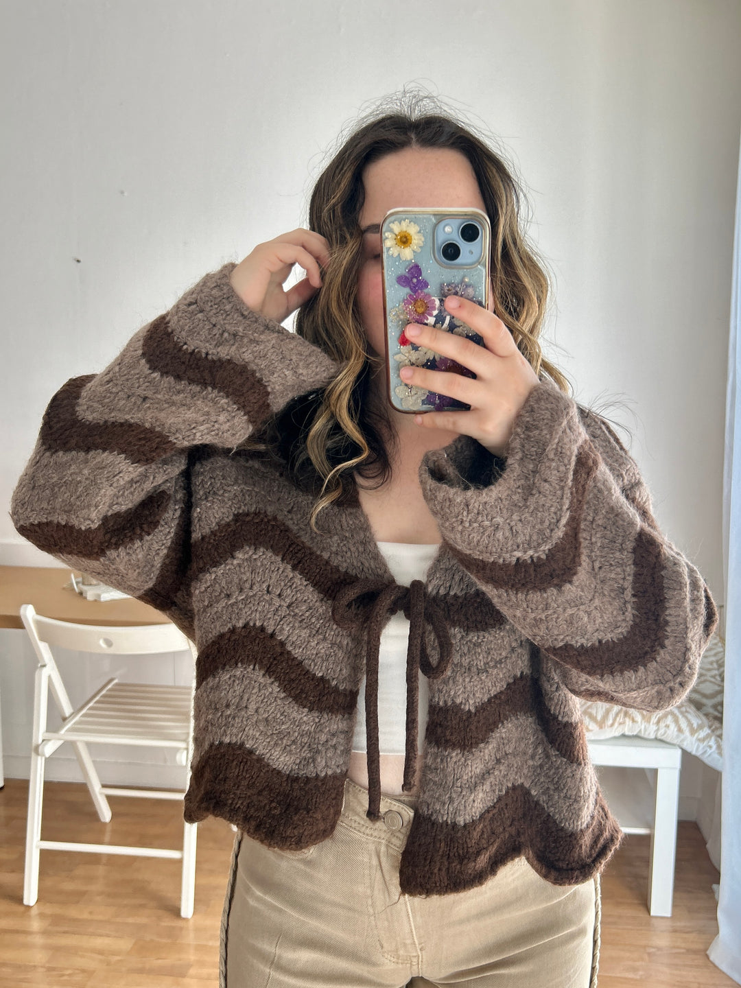 Gilet à rayures à noeuds Noeline