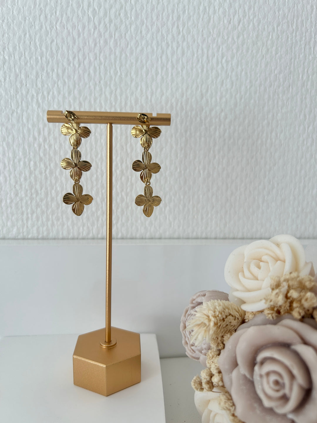 Boucles trèfles pendantes