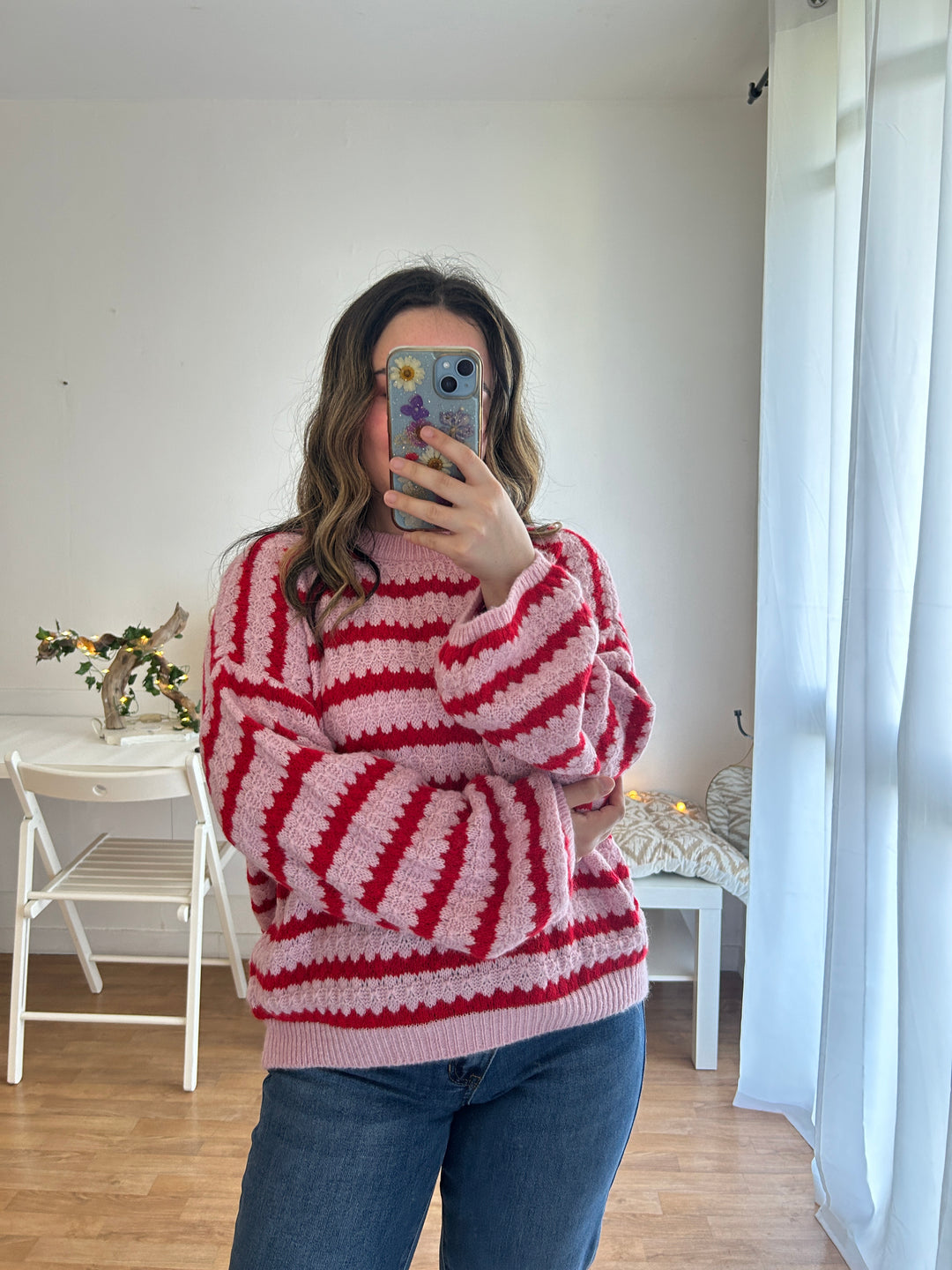 Pull à rayures Aurore