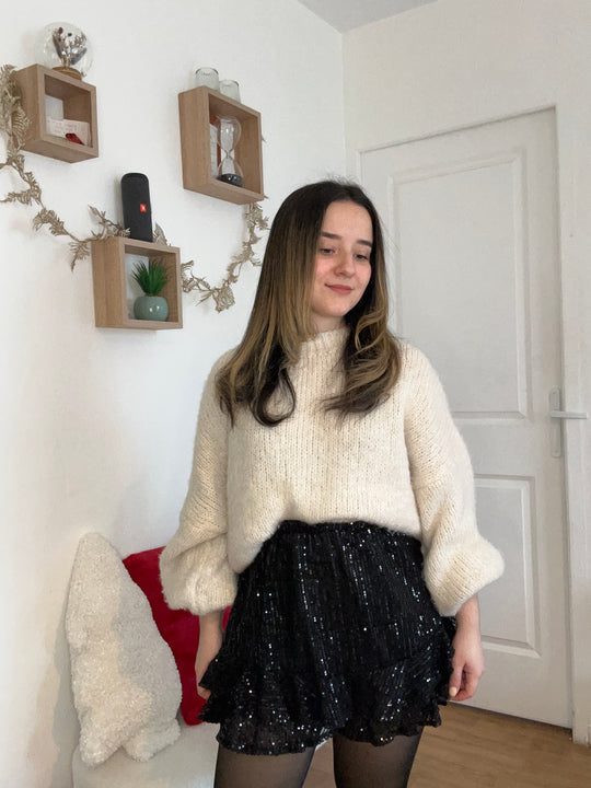 Jupe-short à sequins Roxanne