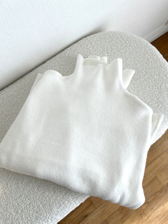 Pull blanc parfait Snowy