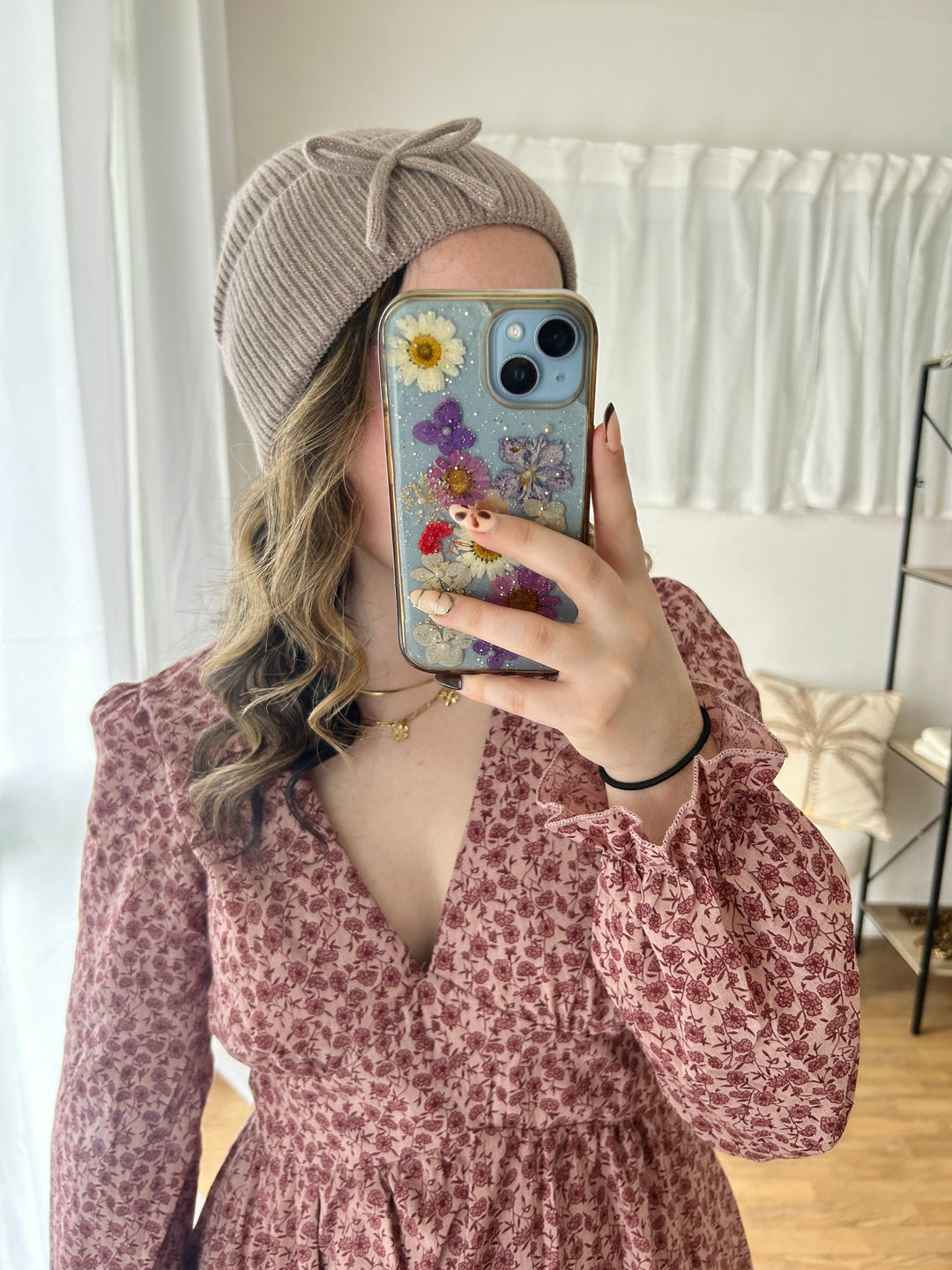 Bonnet brillant à noeud Constance