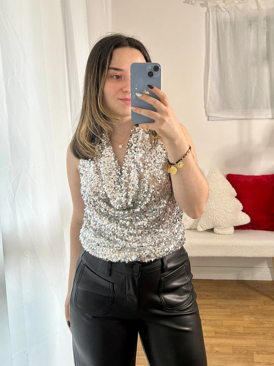Top à sequins Sirena