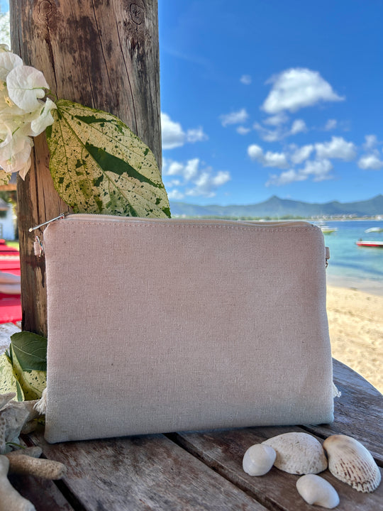 Pochette bohème bleue