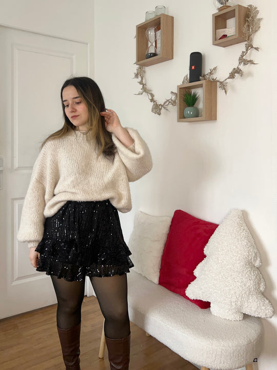 Jupe-short à sequins Roxanne