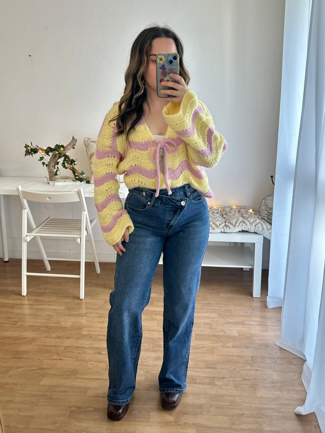 Gilet à rayures à noeuds Noeline