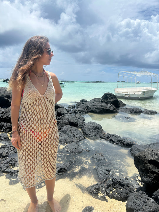Robe de plage en crochet Paloma