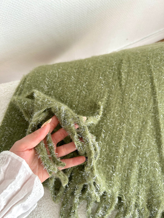 Echarpe en laine brillante Icy