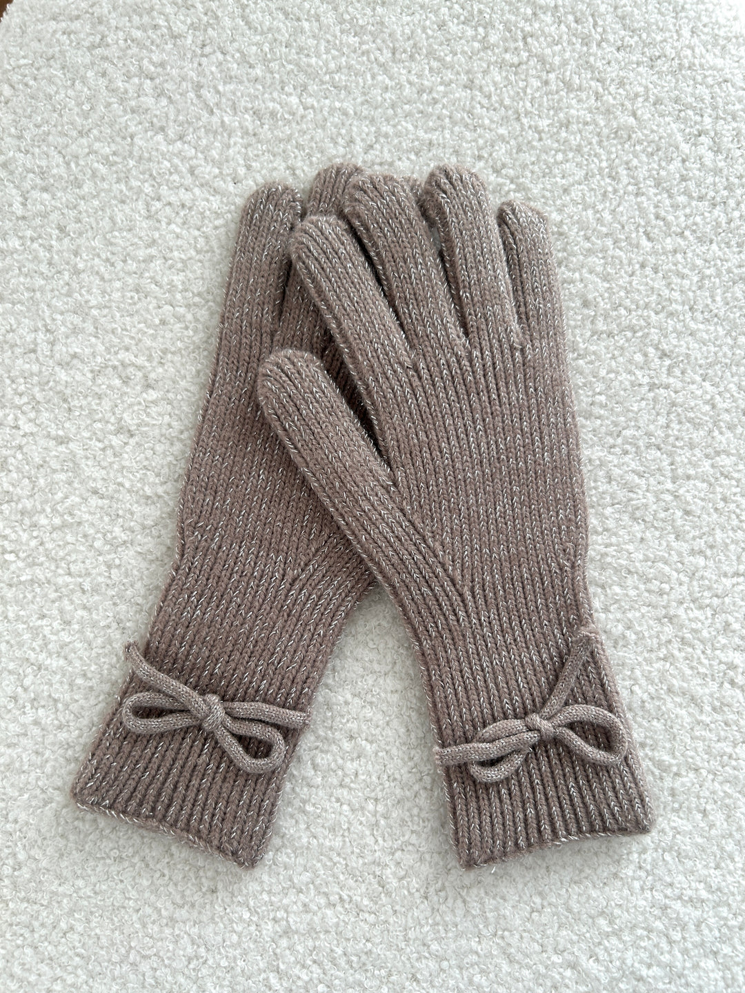 Gants brillants à noeud Constance