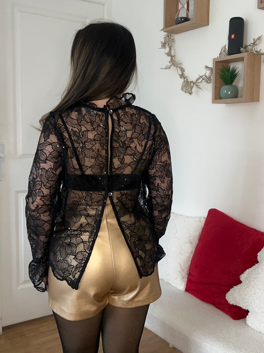 Blouse à sequins Norah