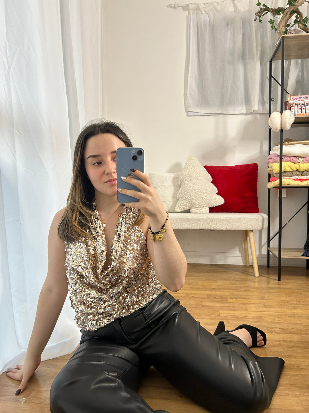 Top à sequins Sirena