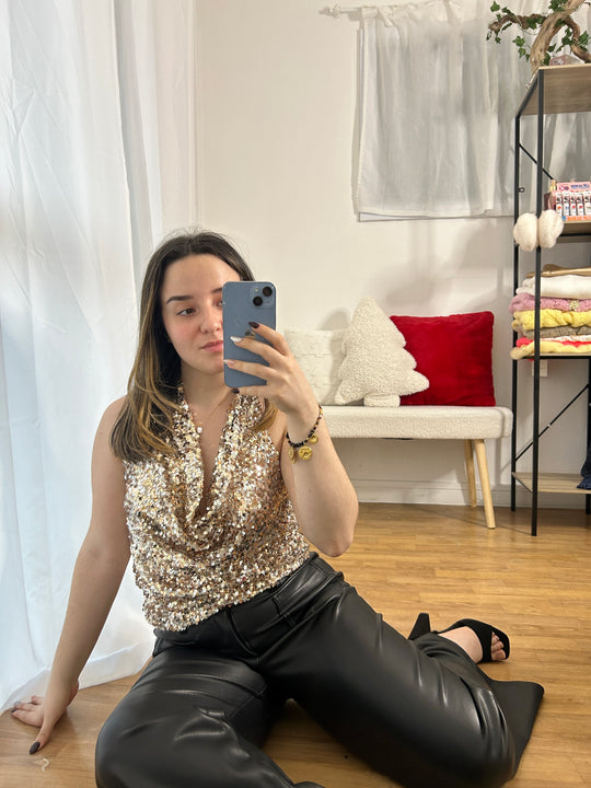 Top à sequins Sirena