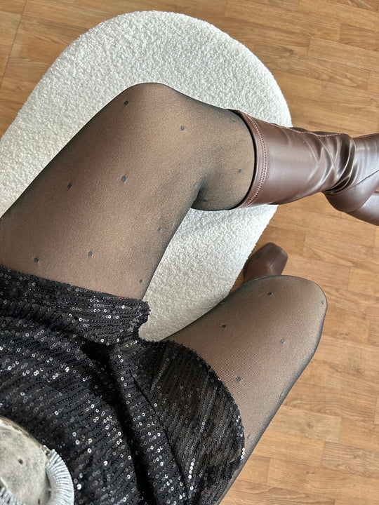 Collants polaires à pois