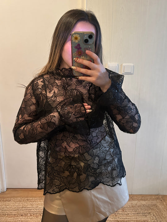 Blouse à sequins Norah