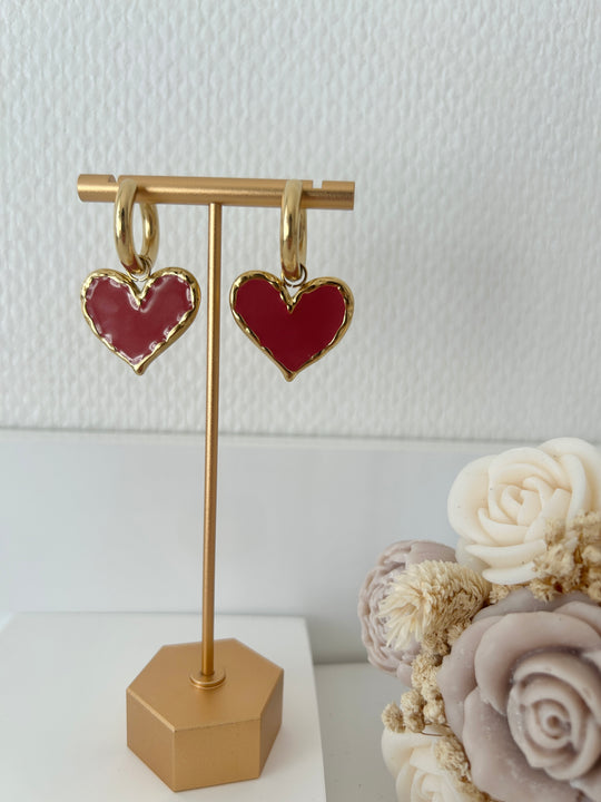 Boucles d'oreilles coeur
