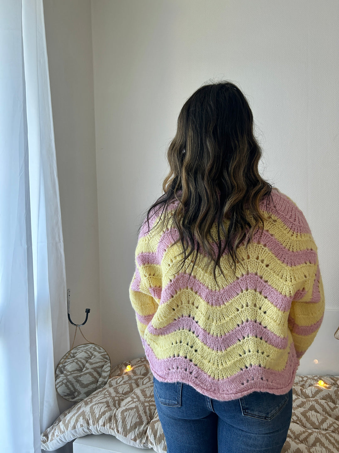 Gilet à rayures à noeuds Noeline