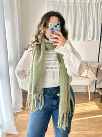 Echarpe en laine brillante Icy