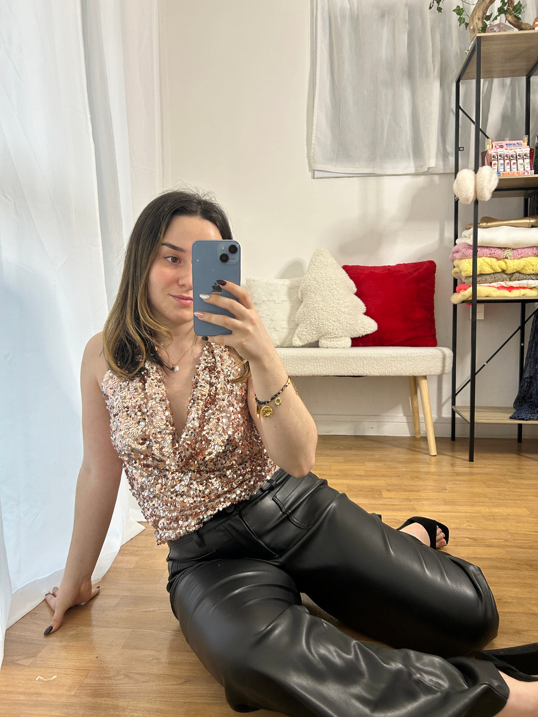 Top à sequins Sirena