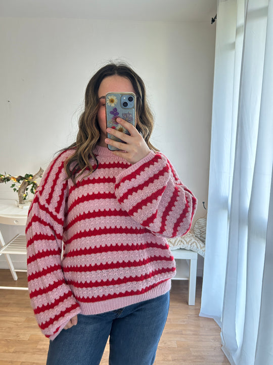 Pull à rayures Aurore