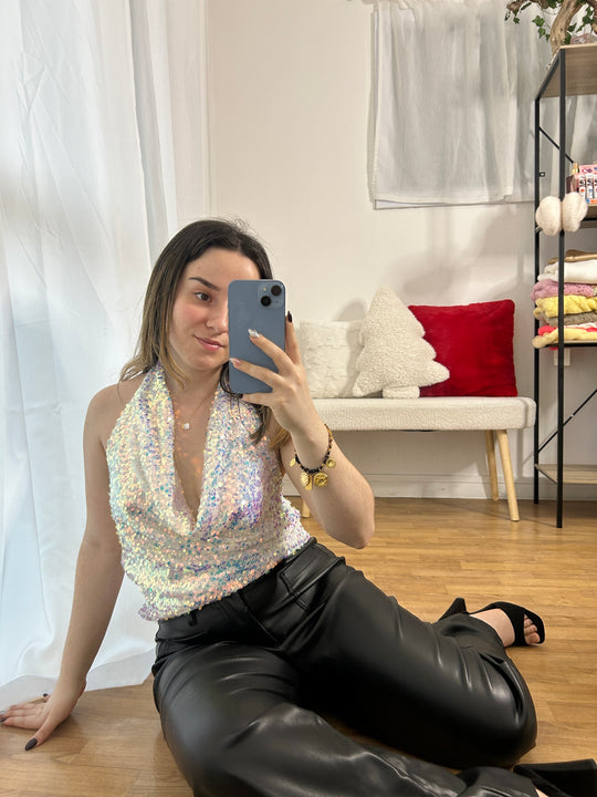 Top à sequins Sirena