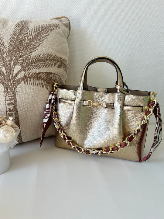 Bandoulière sac à main terracotta