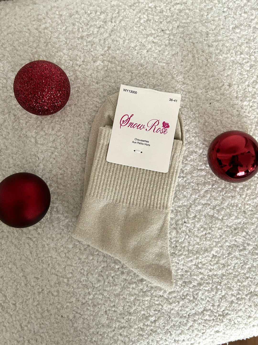 Chaussettes à paillettes simples