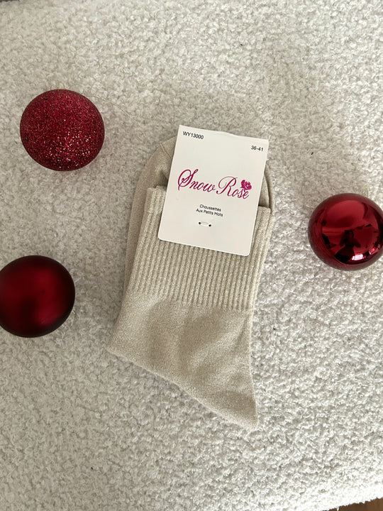 Chaussettes à paillettes simples