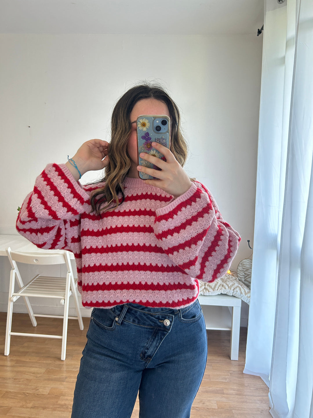 Pull à rayures Aurore