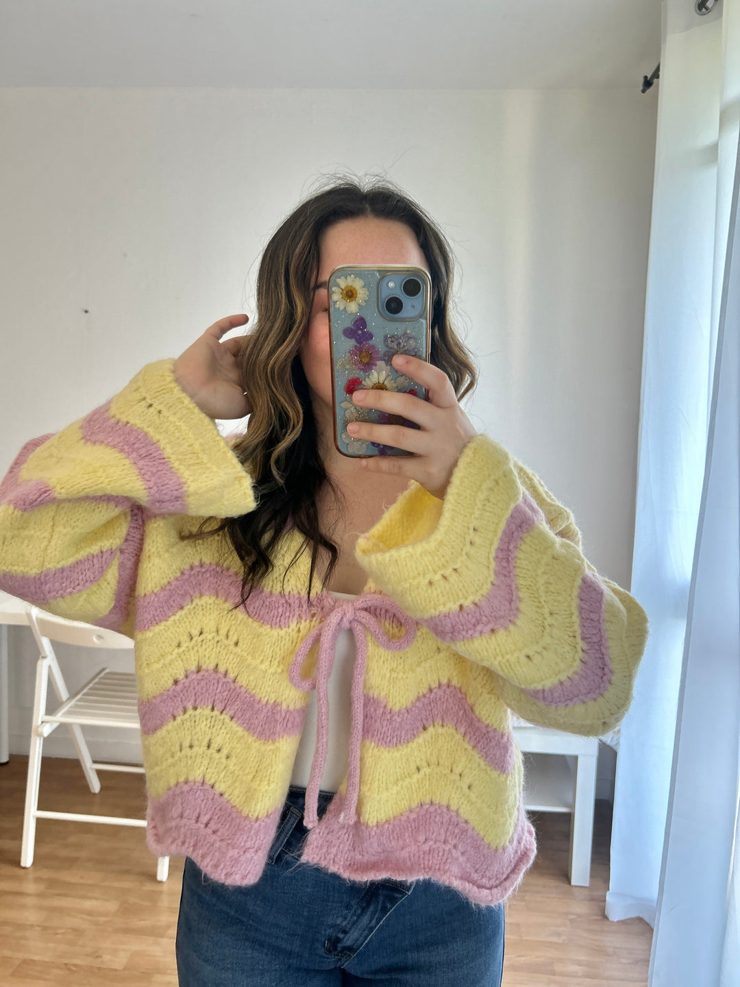 Gilet à rayures à noeuds Noeline