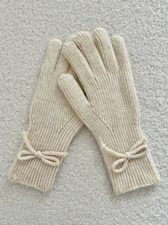 Gants brillants à noeud Constance