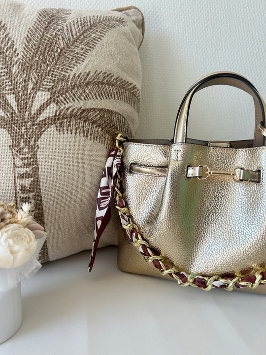 Bandoulière sac à main terracotta