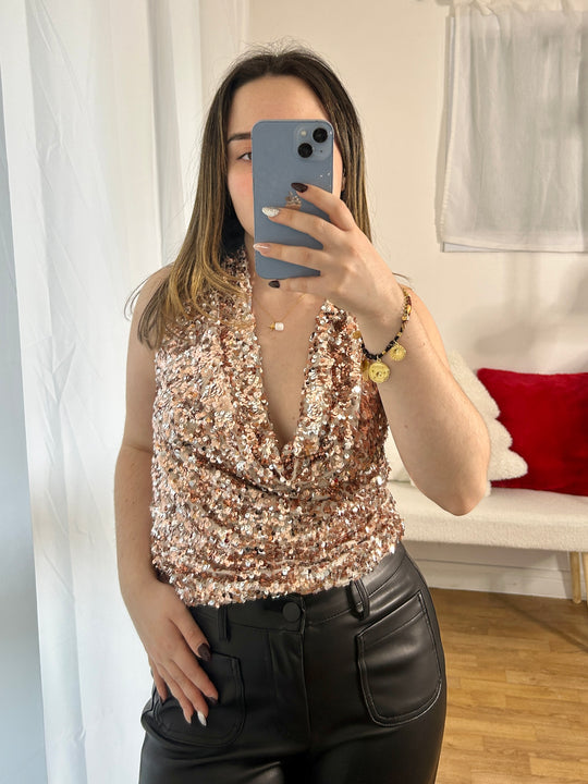 Top à sequins Sirena