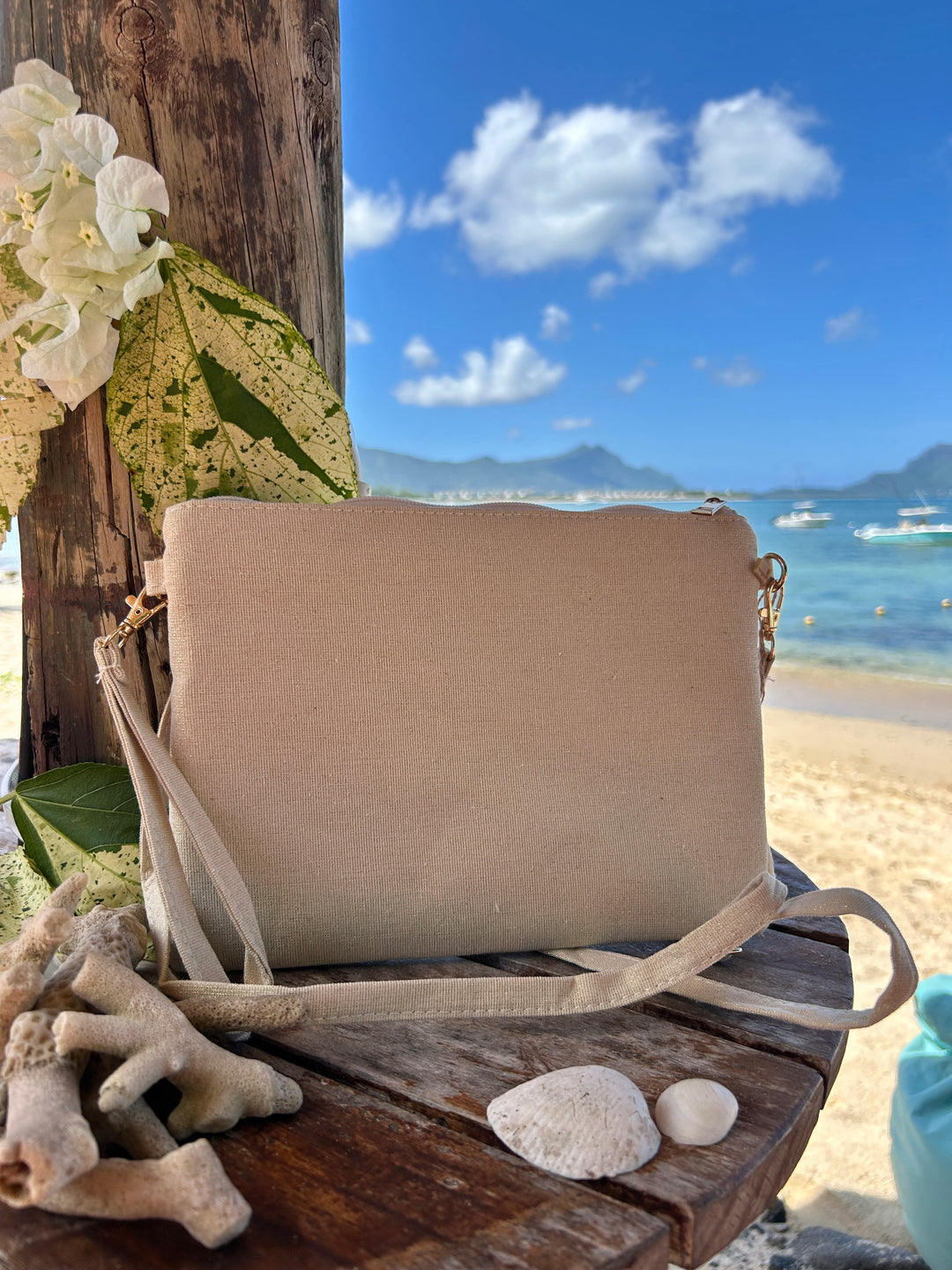Pochette bohème rose