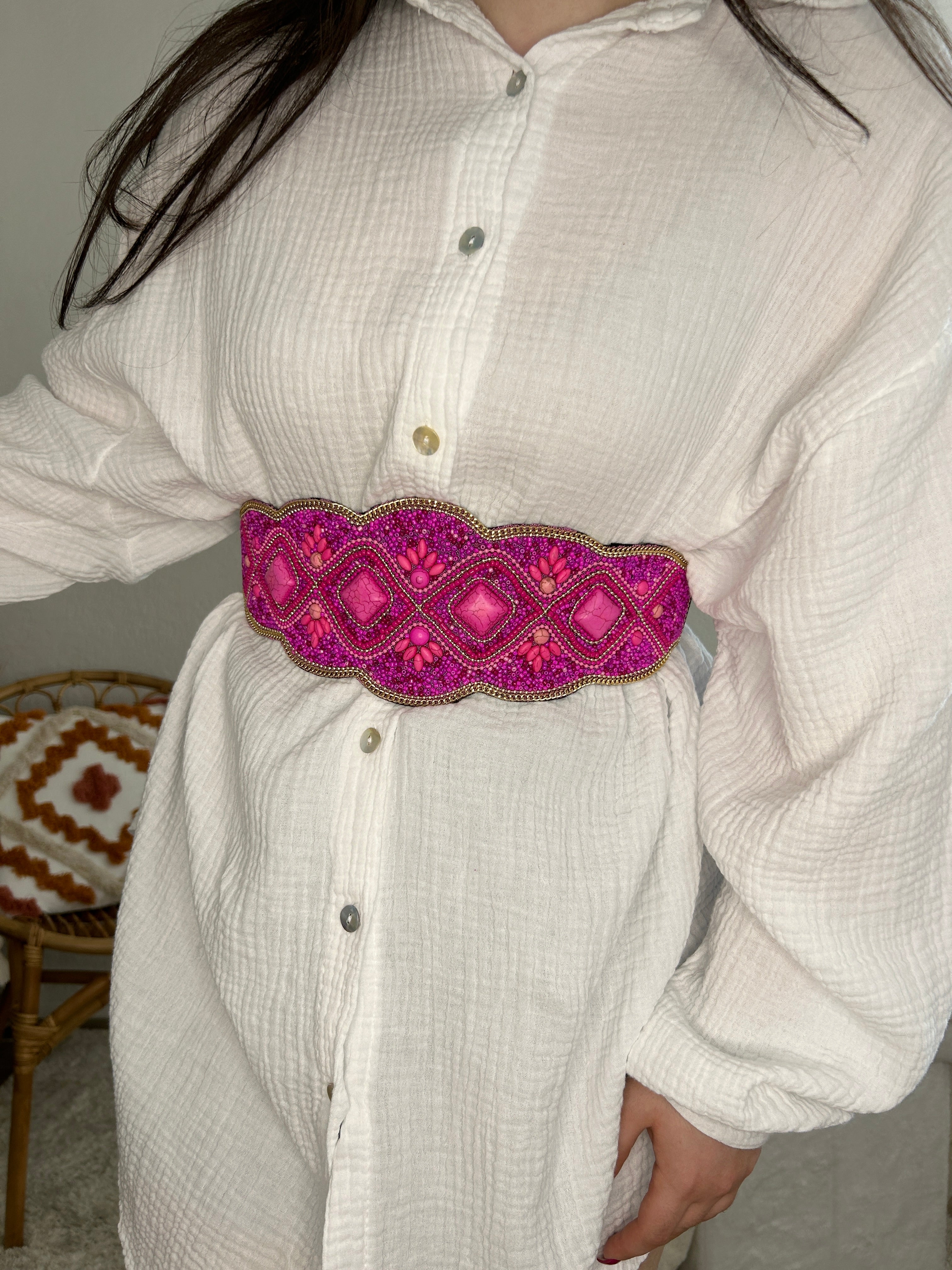 Ceinture en perles on sale